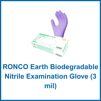 RONCO Earth Biodegradable Nitrile Examination Glove (3 mil)