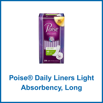 Poise® Daily Liners Light Absorbency, Long

