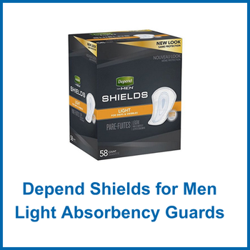 Depend Shields for Men Light Absorbency Guards
