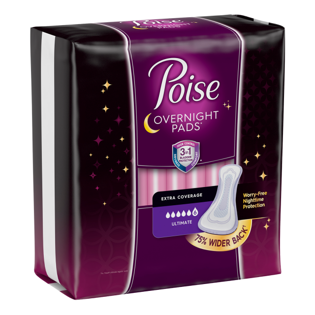 Poise® Overnight Pads