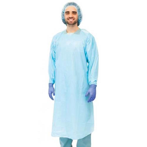 CPE Blue Overhead Protection Isolation Gown 20/Pack